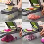 УЦІНКА! Ручний мультислайсер 14в1 Kitchen Ideas Veggie Slicer HA-347 багатофункціональне овочерізка (Трення на корпусі 3467)