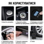 Электрический воздушный насос для автомобиля с высоким дисплеем, портативный