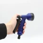 Шланг для поливу 22,5 м з розпилювачем, V-HOSE 618, Синій / Садовий шланг, що розтягується / Поливочний шланг для саду