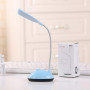 УЦЕНКА! Настольная мини LED-лампа OZS 20 см, 3 Вт, 4 светодиода, гибкая на батарейках 3×AAA, голубая (Нет упаковки 3653)