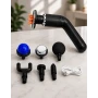 Компактний масажний пістолет із 6 насадками MASSAGE GUN TV-SH-11