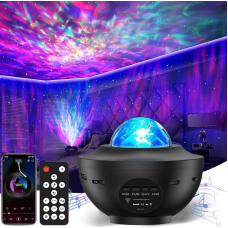 Проектор звездного неба Галактика с пультом и колонкой Bluetooth AND 991 Звездный проектор-ночник