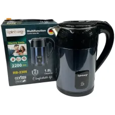 УЦІНКА! Чайник електричний Синій Rainberg RB-2300 з неіржавкої сталі 2200 Вт 1,8 л (пошкодження ручки 3465)