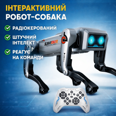 Інтерактивний робот-собака на радіокеруванні AI Robot Grey