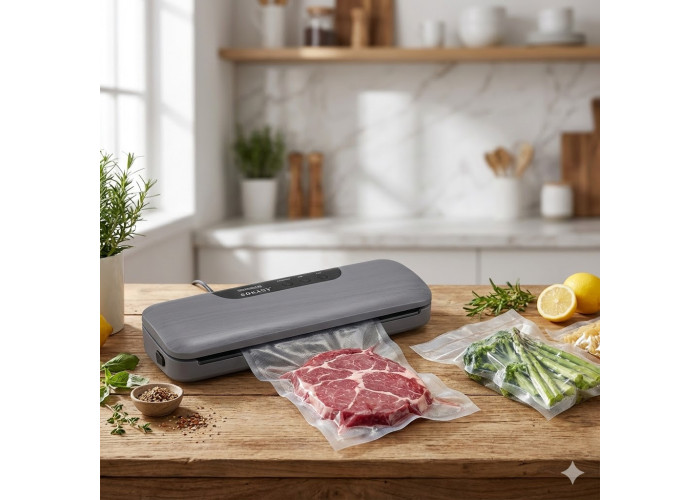 Вакуумный упаковщик продуктов Sokany SK-13031, 130 Вт / Мощный вакууматор / Вакумный упаковщик