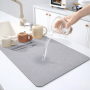 Килимок для сушіння посуду антиковзкий 30×30 см, вологопоглинальний і абсорбувальний, настільний кухонний килимок із поліпропілену