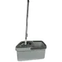 УЦЕНКА! Швабра с автоматическим отжимом и ведром 10л+ 2 насадки Серый (Плохая упаковка 3401)