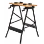 Стіл-верстат складаний FT 560×780×620 мм, переносний робочий стіл із затискачами та тисками, навантаження до 100 кг, для гаража та