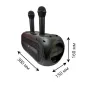 Портативна Bluetooth колонка ZQS4247 16Вт з 2 мікрофонами караоке USB TF FM AUX