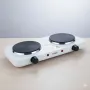 УЦІНКА! Двоконфоркова електроплита дискова настільна Crownberg CB-3746 2000 W (Вм'ятина на корпусі 3500)
