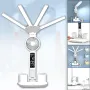 Настільна LED-лампа з вентилятором, РК-дисплеєм і 4 світловими панелями KRX-1011