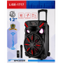 Акустична система LiGE-1717 акумулятор Bluetooth з мікрофоном 12" 25 Вт | Бездротова аудіосистема