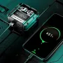 Беспроводные наушники Bluetooth с кейсом и встроенным Power Bank, M25, Черный / Вакуумные наушники с дисплеем