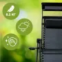 Садове Крісло Шезлонг, до 120 кг, Складаний Шезлонг для Дачі Zero Gravity XXL (з підстакаником), чорний