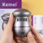 Електрична пилка для ніг, USB, Kemei KM-553, Сірий / Електрична терка для п'яток / Електропемза / Електропилка для педикюру