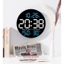Годинник настінний (GH8011A) (Календар, температура, вологий, пульт)
