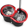 Комплект швабра з турборежимом і відром Spin Mop 360 10 л набір для прибирання та миття підлоги