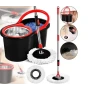 Комплект швабра з турборежимом і відром Spin Mop 360 10 л набір для прибирання та миття підлоги
