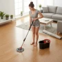 Комплект швабра з турборежимом і відром Spin Mop 360 10 л набір для прибирання та миття підлоги