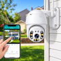Вулична Wifi камера відеоспостереження 4 Мп, Full HD, A6/Поворотнаip камера/Вайфай камера відеоспостереження