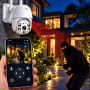 Вулична Wifi камера відеоспостереження 4 Мп, Full HD, A6/Поворотнаip камера/Вайфай камера відеоспостереження