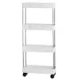 Етажерка на колесах 4 яруси (87×38×13 см), Bathroom Rack / Підлогова полиця-органайзер/ Стелаж-етажерка