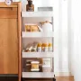 Етажерка на колесах 4 яруси (87×38×13 см), Bathroom Rack / Підлогова полиця-органайзер/ Стелаж-етажерка