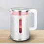 Електричний чайник Sokany SK-1028 з підсвіткою, білий і чорний