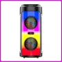 Портативная Bluetooth колонка 2х6.5​​​​​​​" с RGB подсветкой, микрофоном и пультом ДУ ZQS4248