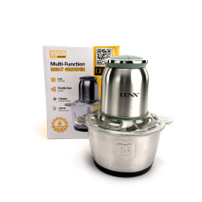 Чопер-подрібнювач DENX DX3204 з чашею 2 л. Сріблястий (DX3204)