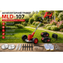Газонокосарка/тример для косіння трави MLD-107/Акумуляторнийтример 48 В, 5000 мАг/Тример для трави 2 АКБ + колеса