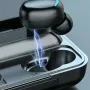 Наушники беспроводные F9 с Bluetooth и зарядным кейсом, Черные / Наушники вакуумные с дисплеем