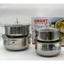 УЦЕНКА! Набор кастрюль из высокопрочной нержавеющей стали GRANT GR3558 (Плохая упаковка 3277)