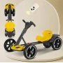 Дитячий складаний електромобіль Go-Kart з акумулятором та пультом електрокар Жовтий