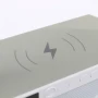 Настільна RGB лампа з колонкою, дискошаром та бездротовою зарядкою, BT 3402, Біла / Розумна лампа нічник / Смарт лампа