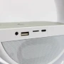 Настільна RGB лампа з колонкою, дискошаром та бездротовою зарядкою, BT 3402, Біла / Розумна лампа нічник / Смарт лампа