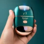Електрична терка для п'яток, USB, Kemei KM-6865, Зелений / Електрична пилка для ніг / Електропемза від натоптишів, для педикюру