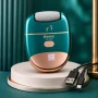 Електрична терка для п'яток, USB, Kemei KM-6865, Зелений / Електрична пилка для ніг / Електропемза від натоптишів, для педикюру