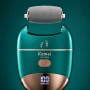 Електрична терка для п'яток, USB, Kemei KM-6865, Зелений / Електрична пилка для ніг / Електропемза від натоптишів, для педикюру