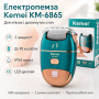 Електрична терка для п'яток, USB, Kemei KM-6865, Зелений / Електрична пилка для ніг / Електропемза від натоптишів, для педикюру