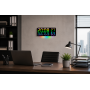Годинник GH0750 RGB настінний, настільний/годинник з пультом на USB/годинник календар, будильник, t°, вологість