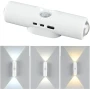 Настінна LED-лампа NS-02 • Декоративний RGB-світильник NS-02 з датчиком руху для інтер’єрного підсвічування