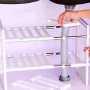Регульована кухонна полиця, 38-70 см, KITCHEN RACK, Білий / Розсувний стелаж для зберігання посуду під раковину