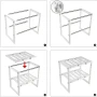 Регульована кухонна полиця, 38-70 см, KITCHEN RACK, Білий / Розсувний стелаж для зберігання посуду під раковину