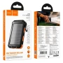 Павербанк HOCO J164 Platinum Solar 8000mAh 2USB/Type-C с солнечной панелью и фонариком