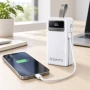 Белый Power Bank Aroimac ORA503 40000 mAh Портативное зарядное устройство Aroimac ORA503 с быстрой зарядкой 22,5W Fast Charge QC3