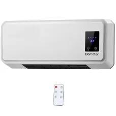 Тепловентилятор-дуйка з пультом керування Domotec MS 5962 Настінний нагрівач для дому 2000 Вт