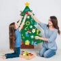 Дитяча Різдвяна ялинка з іграшками з фетру Chrismas Free Дитяча ялинка на стіну 95x70 см