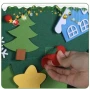 Дитяча Різдвяна ялинка з іграшками з фетру Chrismas Free Дитяча ялинка на стіну 95x70 см