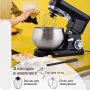 Тестомесильная машина Crownberg CB-3407 2600Вт Кухонный комбайн 5 л Планетарный тестомес-миксер Кухонный тесто
